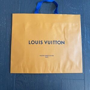 Authentic Louis Vuitton empty shopping bag size large